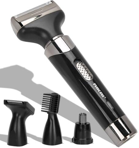 4 in 1 Nasenhaartrimmer, USB Elektrische Multifunktion Rasierer, Augenbraue Nasenhaar Koteletten Bart Trimmer, wasserdicht Gesicht Haarentferner Körperrasierer Bikini Trimmer