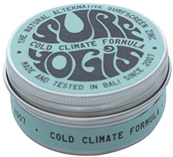 SURFYOGIS Zink Sonnencreme Gesicht, 100% Natural Face Sunscreen, Surf Sonnenschutz für ca. 70 Anwendungen, Suncream zum Surfen ohne Chemikalien und riff-freundlich, 60g (60g (für kaltes Klima))
