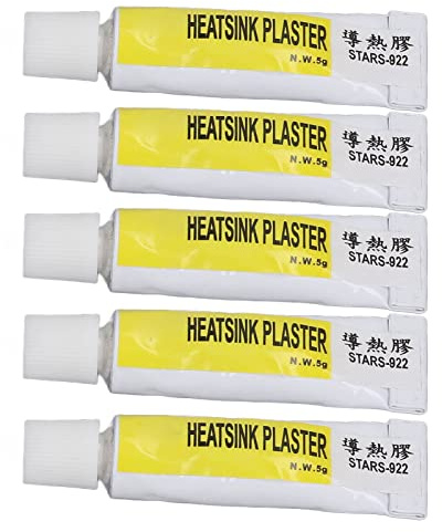 Heat Conductive Paste, Strong , Insulated, Short Curing Time, 5 Pieces, CPU Thermal Conductive Paste, 25g, for Instruments for 3D Printer