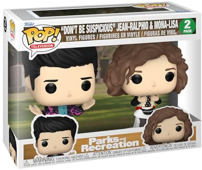 Funko Pop! TV: P&R 15th – Mona & Jean - Jean-Ralphio Saperstein - (2PK) - Parks and Recreation - Collectable Vinyl Figure - Gift Idea - Official Merchandise - Toys for Kids & Adults - TV Fans