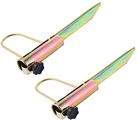 BESPORTBLE Sonnenschirm Sandanker 2 Stück Robuste Bodenhalterung aus Verzinktem Eisen Passend für 32/28/25mm Schirmstangen Wetterfest Stabiler Erdspieß für Strand Garten Outdoor Windfest