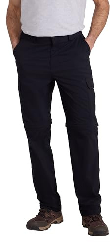 Mountain Warehouse Delta Mens Cargo Stretch Zip-Off Trousers Regular - Stretchy Pants with UV Protect Max & Quick Drying - Spring Summer, Walking, Hiking, Outdoors