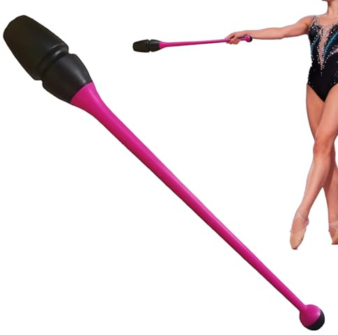 Massues De Gymnastique Rythmique - 41cm Clubs GRS Antidérapants, Bâtons Rythmiques Poignée Texturée, Kit Massue Compétition Homologuée Fibre | Matériel Gymnique Pour Pratique Loisir Débutant