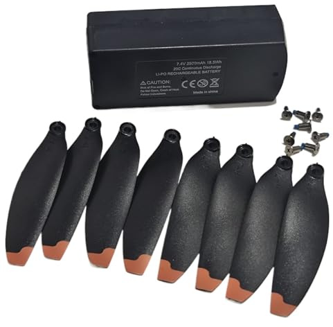 para dron AE10mini, cuadricóptero RC Plegable sin escobillas AE10 Mini, batería de 7,4 V y 2500 mAh, hélice Blade