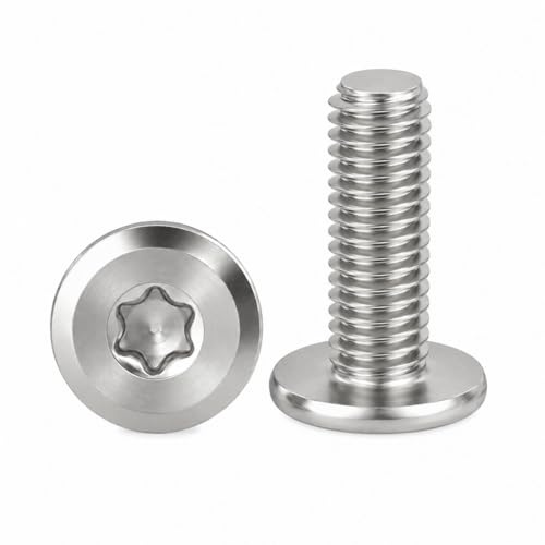 Drenky med platt huvudskruvar, M4-skruvar linshuvudskruvar rostfritt stål A2 V2A maskinskruvar helgängade möbelskruvar, M4 x 30 mm