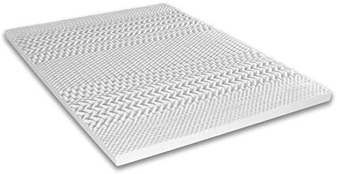 Maison Aubertin Surmatelas 140x190 cm - Surmatelas Mousse Mémoire de Forme 6cm. Gel Refresh Haute Densité. Ultra Respirante. Moelleux. Soutien Semi Ferme - 7 Zones de Confort. Oeko-Tex CertiPur