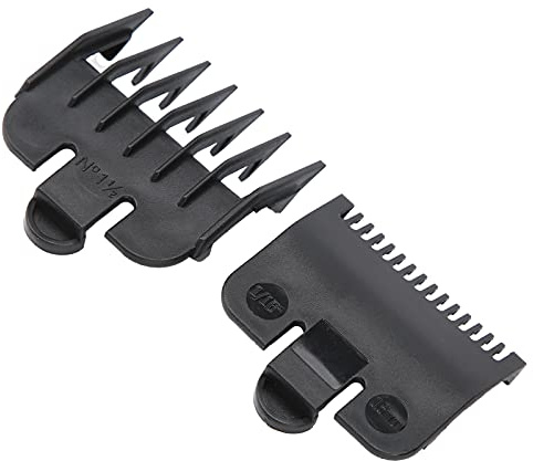 Clipper Guards Guías de corte, peines de guía para cortapelos Diseño humanizado para Barber Shop(Negro)