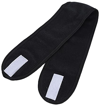 Cubierta de la cabeza de lavado facial, maquillaje cubierta de la cabeza paño suave para mujeres para la ducha(diadema de tela Ant negro)
