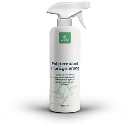 eco:fy Polstermöbel Imprägnierung Sofa Couch Sessel Schutz vor Flecken Flüssigkeiten Schmutz Textil Leder Abperleffekt (500 ml)