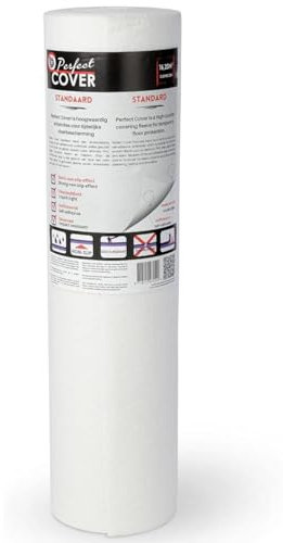 Perfect Cover Standard (10m²) 1m x 10m | Copripavimento Rotolo Autoadesivo per Pittori | Feltro Protettivo per Pavimenti | Rotolo Copertura Pavimento | Protezione del Pavimento e delle Scale, 1x10m