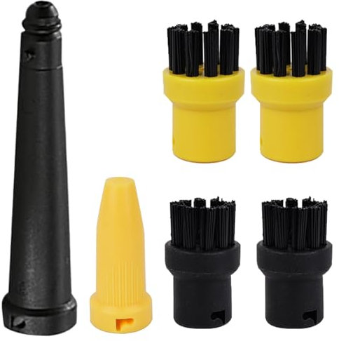 6 Stück für Kärcher Dampfreiniger Zubehör, Rundbürsten Set, Düsen Set, Zubehör für Kärcher Dampfreiniger, für kärcher SC1 SC2 SC3 SC4 SC5 CTK10 CTK20