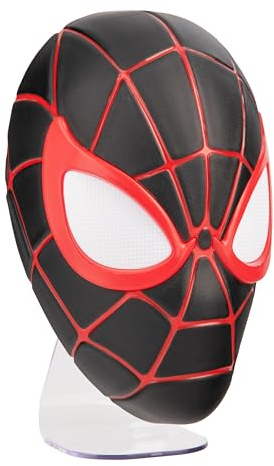 Paladone Miles Morales Spider-Man Mask Light, Wall Mountable or Freestanding LED Lamp, Officially Licensed Marvel Comics Merchandise for Bedrooms, Home and Collectors, Gift Ideas