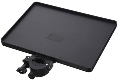 FUGLUS 1 pieza Bandeja de Soporte para Micrófono,Accesorio Bandeja con Abrazadera para Soporte,Estante para Pie de Micrófono,Bandeja de Tarjeta de Sonido,Multifuncional Bandeja de Soporte