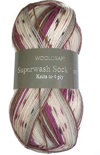 Woolcraft Superwash 4ply sock yarn 100g Milano 2147