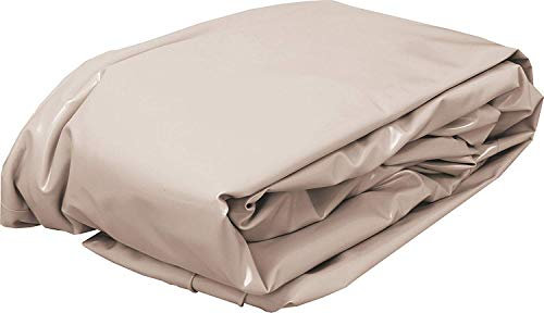 Pool Folie achtform 4,20m x 6,50m x 1,20m Folienstärke 0,4mm Sandfarben mit Einhängebiese Poolfolie Innenhülle 420 x 650 x 120 cm Stahlwandpool Achtformpool