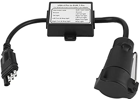 Ebtools Connecteur de Prise de Remorque Connecteur de Remorque Convertisseur de Lumière Adaptateur de Prise Convertisseur Accouplements de Remorque Adaptateur électrique USA Adaptateur
