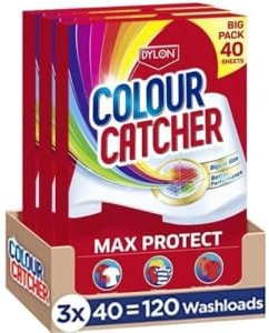 Colour Catcher Max Protect Laundry Sheets, Helps to Prevent Colour Run and Protects Brightness – 120 Sheets