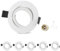 GeyouLux 6er Einbaustrahler Rahmen GU10 Aluminium Schwenkbar Weiß Einbauspots Einbauleuchten Spot Rund Lochdurchmesser 68-75mm Decken Einbaustrahler für Halogen MR16, inkl. GU10 Fassung für 230V