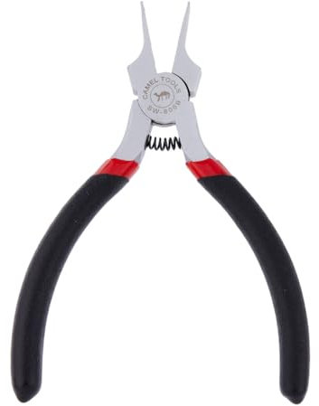 SUPERFINDINGS 1 Stück Zange Aus Chrom Vanadium Legierung Stahlzange Breite Flachzange Glatte Backenzange Entenschnabel Feine Zange Für Die Schmuckherstellung 13.4x5.65x1.05cm