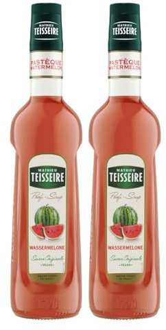 Mathieu Teisseire Getränke-Sirup Wassermelone 0,7L - Cocktails (2er Pack)