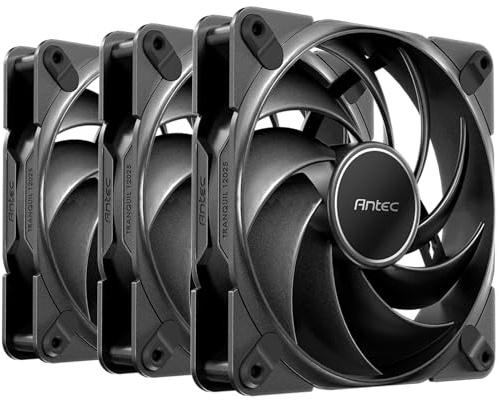 Antec Tranquil 120 Pwm Case Fan 3-Pack - Fluid Dynamic Bearing 400-2000 Rpm Blac