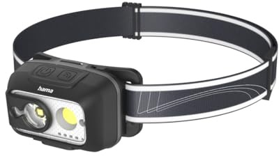 Hama Stirnlampe LED wiederaufladbar, 500 Lumen, 80 m Reichweite, IP44