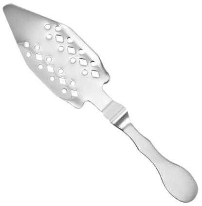 Absinthe Spoon Dripper - Vintage Slotted Colander, Versatile Usage Hollow Bar Scoop | Stainless Steel Strainer, Sugar Cube Holder, Cocktail Filter, Home Bar Tool, Classic Wormwood Ritual Accessory