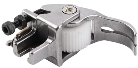 KIMISS Piso de Prensador de Rodillos Ajustable para de Costura: Ideal para Telas Gruesas, Cuero y Múltiples Capas (Prensador de Ruedas de Nylon)