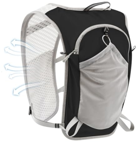 Chaleco de hidratación, bolsillo impermeable y transpirable, chaleco de agua para correr a pie para hombres, para camping, escalada, carreras, fitness, ciclismo, corredores y mujeres