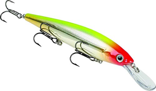 Strike King (HCKVDJ300D-508) KVD Deep Jerkbait 3-Hook Fishing Lure, Clown, 3/5 oz, 4.75
