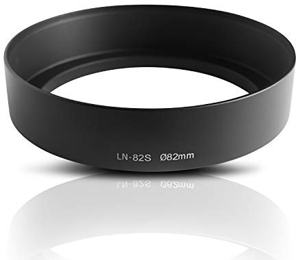 Parasol del Objetivo. Lens Hood. para Lentes con Longitud Focal de 35mm y Mayores. para Canon Sony Nikon Fujifilm Olympus Pentax Leica Samsung Panasonic Tamron Sigma (82mm)