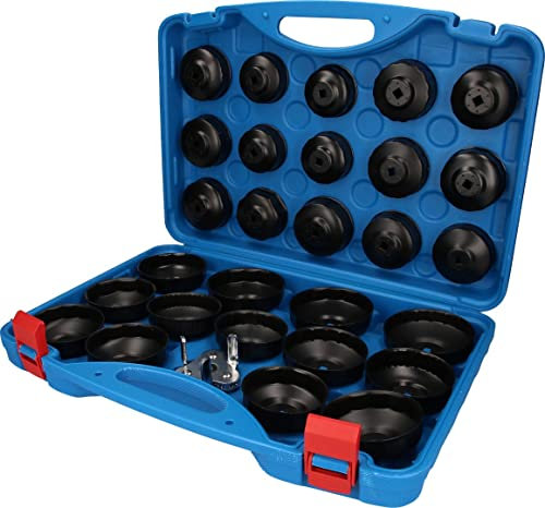 BRILLIANT TOOLS BT711050 Ölfilterschlüssel-Satz, 30-tlg [Powered by KS TOOLS]