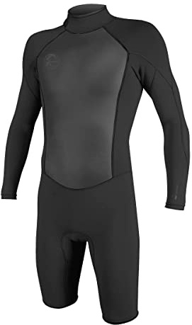O'Neill Men's O'Riginal 2mm Back Zip Long Sleeve Spring Wetsuit, Black/Black, XL