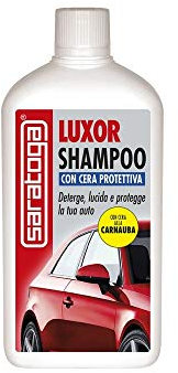 SARATOGA. Luxor Shampoo con Cera Protettiva AUTOLUCIDANTE DETERGE Lucida Protegge Auto 1LT