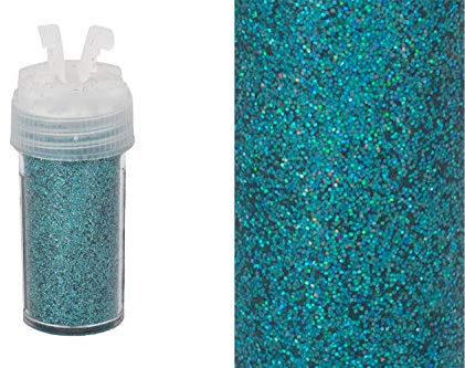 Creativery Glitzerpulver 0,26mm Dose 2,5x5,5cm mit Streudeckel Glitzerstaub Glitter Basteln Nailart Farbauswahl: türkis 343