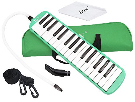 Btuty 32 Keys Melodica Piano Musical Instrument for Beginner Gift with Carrying Bag (green)