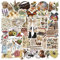 50 Impermeable pvc stickers pegatinas Para vasos de agua, maletas, computadoras, patinetes, etc. (still-life)