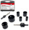 NORTOOLS 13 Stücke HSS (M3) Bimetall-Lochsägen-Kit mit Strong Box 22-68 mm