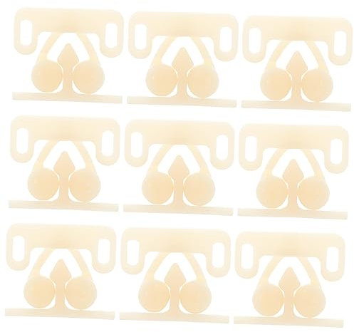 Gadpiparty 10pcs Door Buckle Bead Clamp Plastic Ball Catch Cabinet Door Catches for Furniture Ball Roller