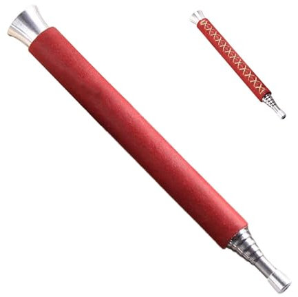 QTFYE Paille télescopique pour souffleur de feu – Paille en acier inoxydable | Poche extensible de 62,5 cm en métal | Souffleur rétractable pour cheminée, barbecue