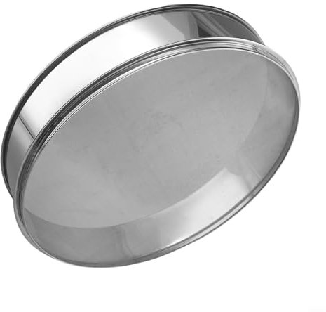 Setaccio per farina in acciaio inox da 40 cm, filtro a maglia fine, setaccio per cucina, migliore amico, setaccio per farina, con design facile da pulire