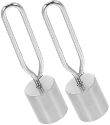 DIYEAH 2 Piezas Contrapeso De Barbacoa De Acero Inoxidable Sistema De Pesas para Barbacoa Soporte para Pesas para Asar para Fiestas Al Aire y Aventuras