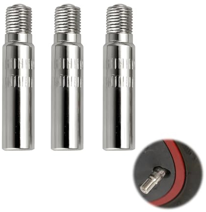 3 Pièces Extension de Valve de Pneu 39mm,Rallonge de Pneu Rallonges de Valve de Voiture Adaptateur en Cuivre Rallonge droite Adaptateur Gonflage Pour Trottinette Électrique Vélo Moto Camion Anti-Fuite