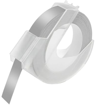 Embossed Labeling Tape, Oil & Scratch Labels for Office/Home Organization, (Fits Labeling Machines), Device Labels, Label Tapes, Office Houseware, Easy to Use