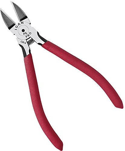 IGAN-P6: 15,2 cm Seitenschneider, ultrascharfer und kraftvoller Drahtschneider mit langer Schneidekante. Bündigfräser für anspruchsvolles Arbeiten: Handwerk, Schmuck, Floristik, elektrische Drähte