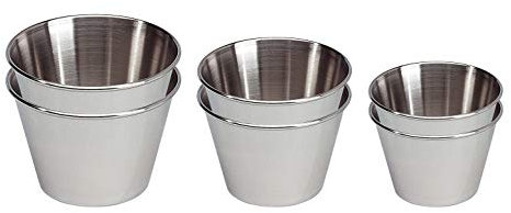 EUROXANTY Molde para Flan Individual de 6 Unidades | Flan Liso y Antiadherente | para Gelatinas y Pastelitos | Redondo | Pack 7, 8 y 9 cm