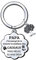 LUODAN Cadeau Papa Porte-clés Cadeau fete des peres Porte-clés Cadeau de fête des pères Cadeaux d'anniversaire Cadeau Noel Papa