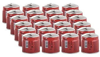 ALPEN CAMPING - Pack 24 Cartouches Gaz 190g Butane Propane Mix, Sécurité Stop Gaz Certifiée EN521, Recharge Universelle Perçable Type 200 pour Réchaud, Lampe à Souder & Camping