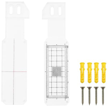 ZONADAH Medidor de grietas, medidor de grietas para superficies planas, control de grietas, registro, herramienta de medición de grietas para grietas estándar y de esquina