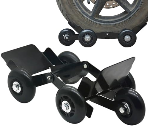Lembeauty Carrito para Mudanza | Rodillo para Ruedas | Soporte para Neumáticos De Moto | Accesorio para Reparación/Mantenimiento De Motocicletas Y Bicicletas